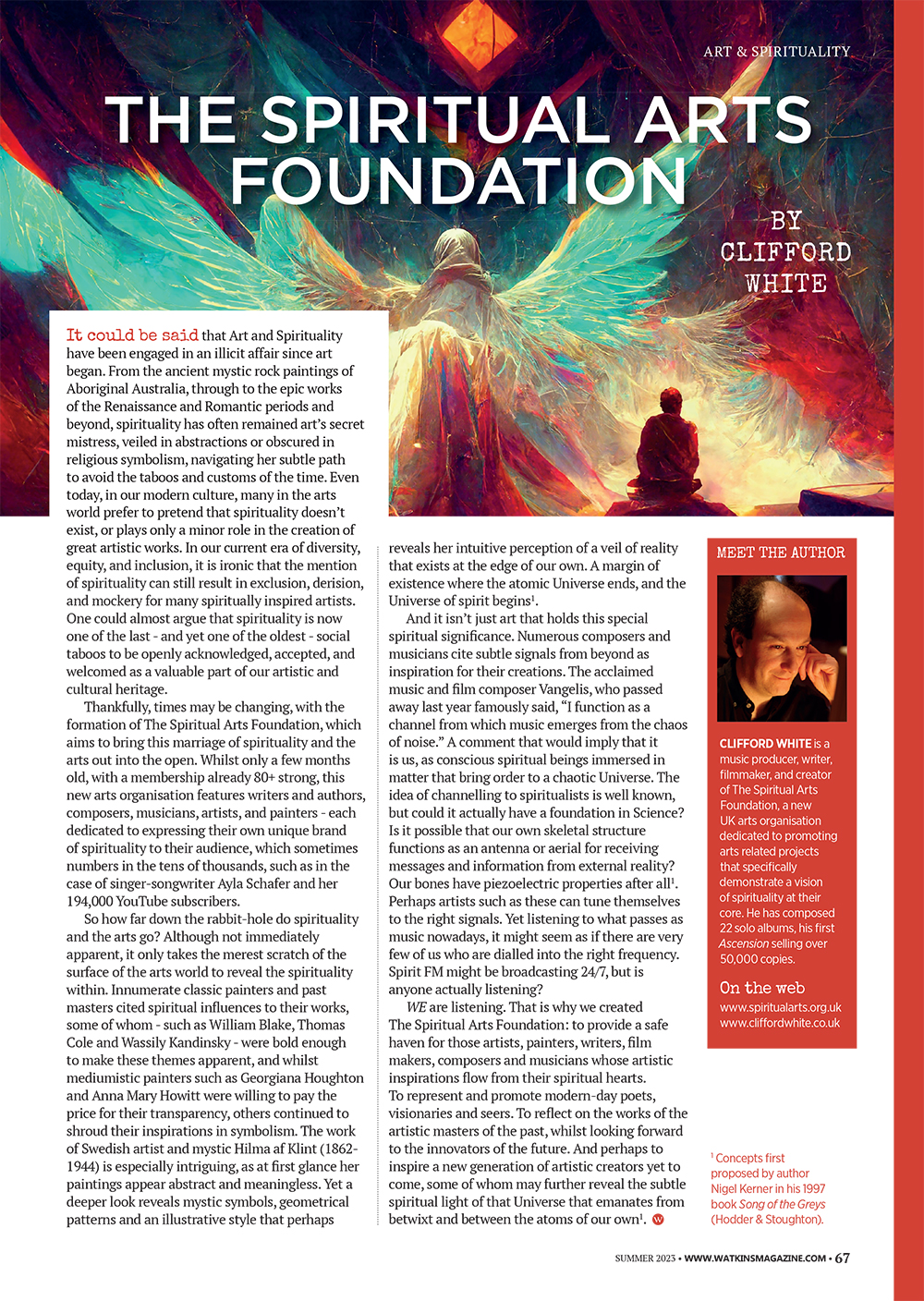 Watkins Mind Body Spirit magazine July 2023 - full article